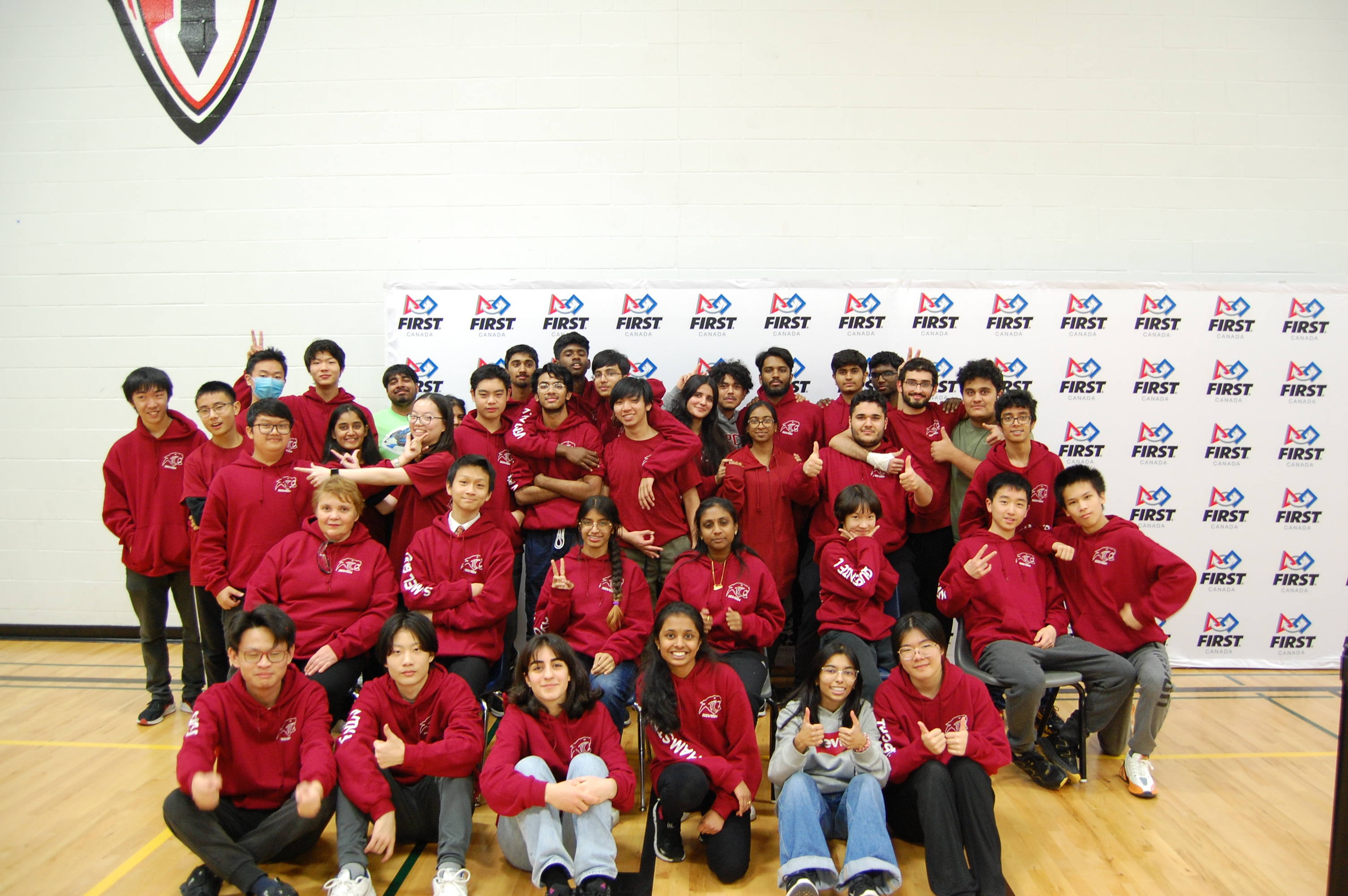 Group photo of VPCI Robotics team members and mentors